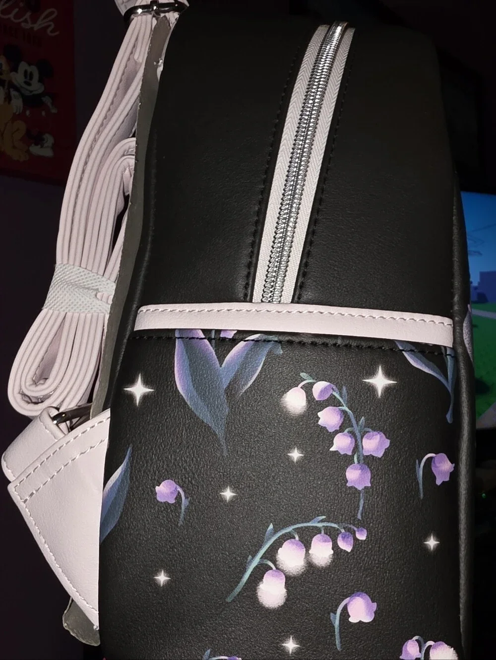 New! Loungefly Disney Peter Pan Tinker Bell Floral Mini Backpack